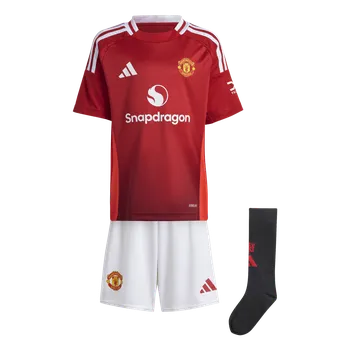 Adidas Manchester United FC domácí 2024/2025 červená/bílá UK 98