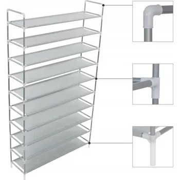 Botník Botník VidaXL 100 x 170 x 29,5 cm, kov
