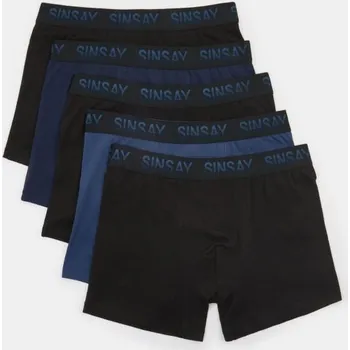 Pánské spodní prádlo Sinsay - Boxerky Long – balení 5 kusů - námořnická modrá - 743EL-59X - 743EL-59X-S