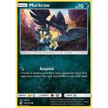 Sběratelská karetní hra Pokémon UNM 128/236 Murkrow - Unified Minds Stav: Excellent, Verze: REVERSE HOLO