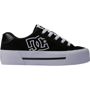 Dámská tenisová obuv Dc shoes dámské boty Chelsea Platform Black / White | Černá | Velikost 6,5 US