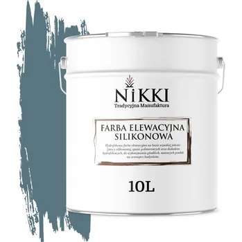 Fasádní barva BARVA FASÁDNÍ SILIKONOVÁ EXTERIÉROVÁ 10L TMAVĚ MODRÁ F136 PRO FASÁDY