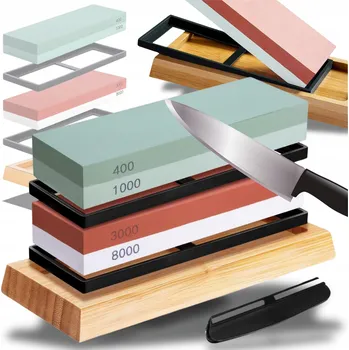 PROFESIONÁLNÍ BROUSEK PRO OSTŘENÍ NOŽŮ BROUSEK OCÍLKA KORUND VODNÍ KÁMEN