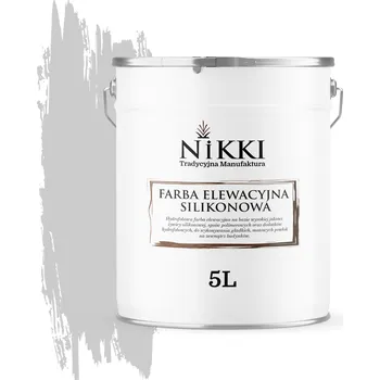 Fasádní barva Silikonová fasádní a nástěnná Barva NIKKI 5 l SVĚTLĚ ŠEDÁ F262 matná
