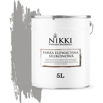 Fasádní barva Barva fasádní a nástěnná barva NIKKI 5 l ŠEDÁ PLATINOVÁ F264 matná