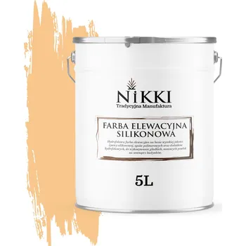 Fasádní barva Barva silikonová fasádní, nástěnná NIKKI 5 l SVĚTLE ORANŽOVÁ F764 matná