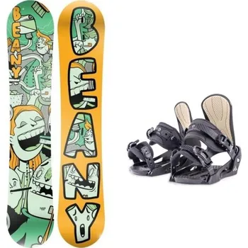 Snowboard Beany TOOTHIE dětský snowboard + Beany Junior snowboardové vázání 110 cm + S - EU 36-38 + DÁREK + Doprava ZDARMA