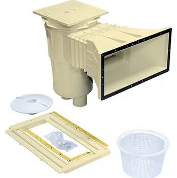 Bazénová filtrace Skimmer 17,5 l, pro fólie, s mosaznými zástřiky, široké hrdlo, RAL1015