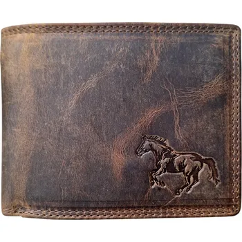 Peněženka Kožená peněženka Cválající kůň