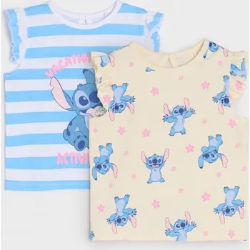 Dívčí oblečení Sinsay - Sada 2 triček Stitch - bílá - 810DY-00X - 810DY-00X-104