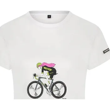 Cyklistické oblečení SHIMANO Cyklistické triko s krátkým rukávem - SENTIERO LTD - bílá L