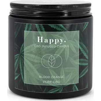 Svíčka Candle Brothers CBD Sójová svíčka Happy. Blood Orange - 350g
