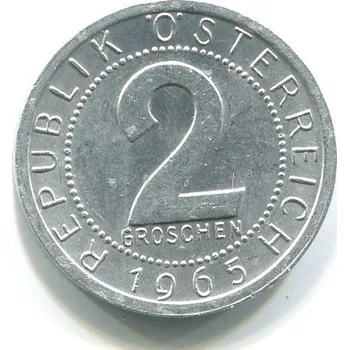RAKOUSKO. 2 Groschen 1965.