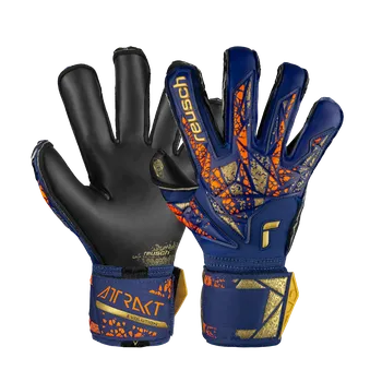 Fotbal Reusch Attrakt Gold X Evolution Cut modrá/zlatá/černá UK 10