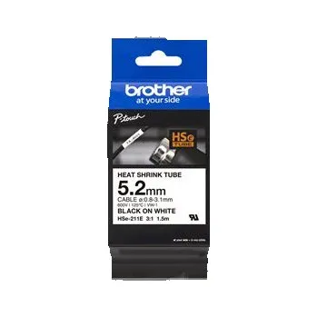 5.2MM BLACK ON WHITE HEAT SHRINK TAPE HSE211E