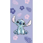 Fialová bavlněná dětská osuška 70x140 cm Lilo and Stitch – Jerry Fabrics ID_1561998