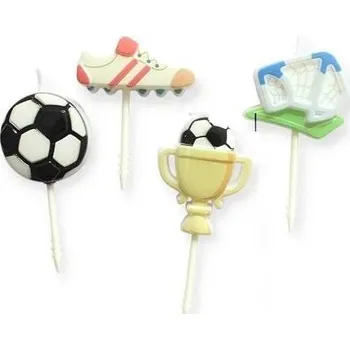 Dortová svíčka Dortisimo Svíčky Fotbal (4 ks)