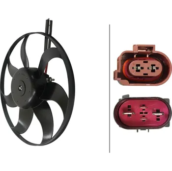 Chladič motoru Větrák, chlazení motoru HELLA 8EW 366 420-141