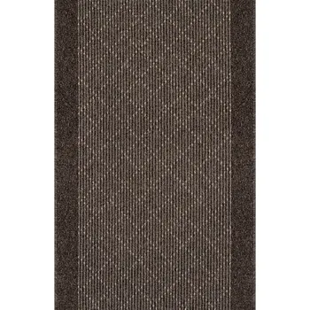 Koberec Breno Běhoun BOULEVARD 9218 hnědý, šíře 80 cm, Hnědá/Vícebarevné