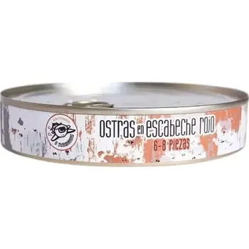 konzervovaná ryba Ústřice v červeném nálevu 6/8, 266g Submarino