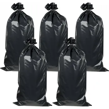 Pytle na odpadky GTEX Pytle na suť PE 120 l – 5 ks, 200 µm, 60 × 120 cm, vysokopevnostní 3400/6