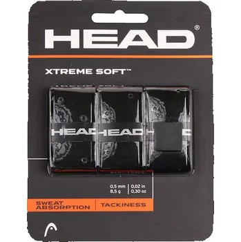 Head XtremeSoft 3 overgrip omotávka tl. 0,5 mm černá balení 3 ks