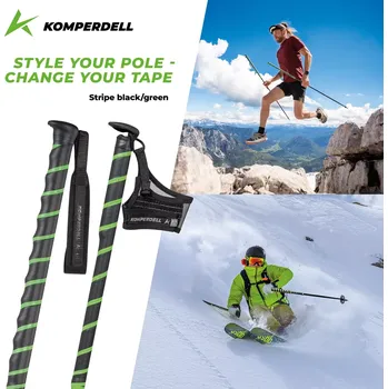 Příslušenství pro turistickou hůl Gripy Komperdell Stripe 35 mm black/green UNI