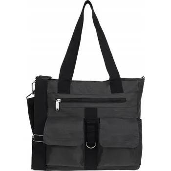 Kabelka Černá taška kabelka přes rameno Beltimore z mikrovlákna