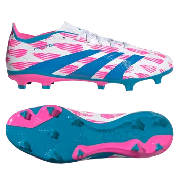 Kopačky Adidas Predator League FG bílá/růžová/modrá EUR 46 2/3