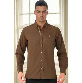 Pánská košile Dewberry Earth dewberry hnědá 3471009