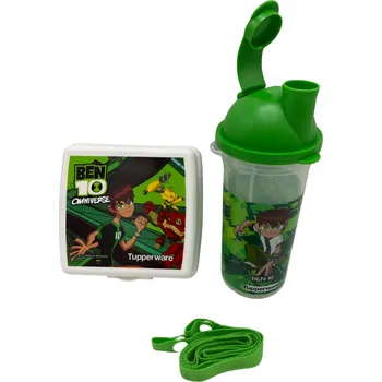 Dóza na potraviny Tupperware Chlebníček + Lahev Ben 10