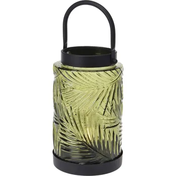 Svítilna Home Styling Collection Lucerna LED, barevné sklo, 20,5 cm