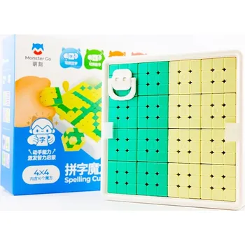Hlavolam MoYu MonsterGO Spelling Mosaic Cubes 4x4 (16 kostek) Barva: Zelená