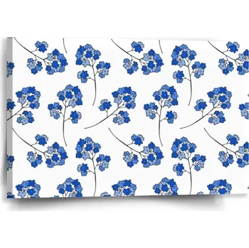 Obraz Sablio Obraz Modré kvítí - 60x40 cm