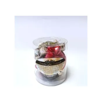 Vánoční dekorace Ozdoba hvězdičky sklo