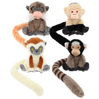 plyšák Keeleco Opička s ocasem 18 cm 4 druhy (1 ks)