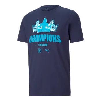 Pánská mikina Puma Manchester City FC 22/23 League Champions tmavě modrá UK M