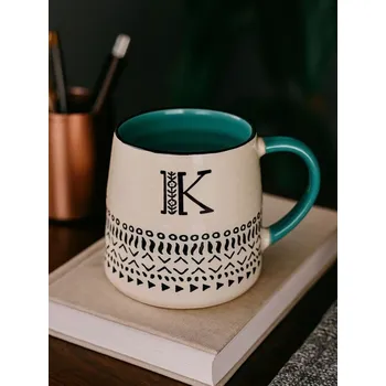 Sinsay - Keramický hrnek s písmenem - mentolová - 214GI-65X - 214GI-65X-ONE