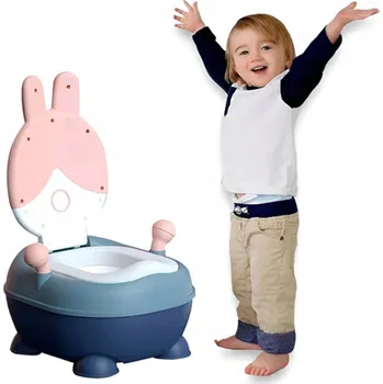 Kojenecká hygiena Nočník pro děti protiskluzový s vyjímatelnou vložkou Králíček Růžový