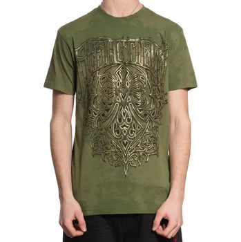Pánské tričko tričko hardcore pánské - MOLTEN OAK - AFFLICTION - A28564-MG - 3XL