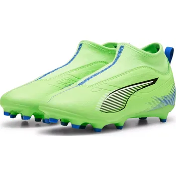 Kopačky Puma ULTRA 5 Match+ Laceless FG/AG světle zelená/modrá EUR 29