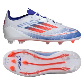Kopačky Adidas F50 Pro FG bílá/modrá/červená EUR 35 1/2