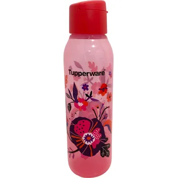 Láhev Tupperware Voděnka 750ml (květiny) Barva: červená