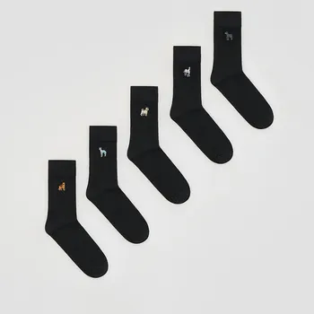 Reserved - Sada 5 párů ponožek - černý - 245FB-99X - 245FB-99X-39R