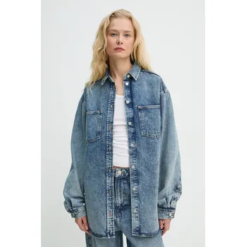 Dámská košile Džínová košile Samsoe Samsoe SAELEANORI, M, modrá, 55J