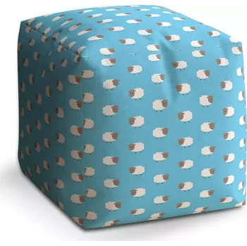 Taburet Sablio Taburet Cube Ovečky: 40x40x40 cm