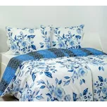 Stanex povlečení krep modré růže (LS289) 140x200, 70x90 cm 169050835