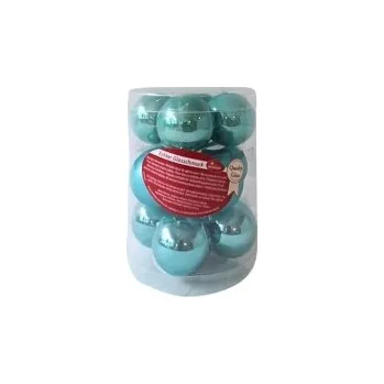 Vánoční dekorace Kouličky sklo modré
