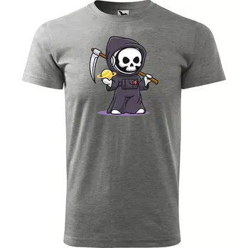 Pánské tričko Sablio Tričko s potiskem Strážce osudu - šedé 4XL