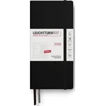 Weekly Planner & Notebook 2026 Wallet (B6+ x A6) Black - tečkovaný